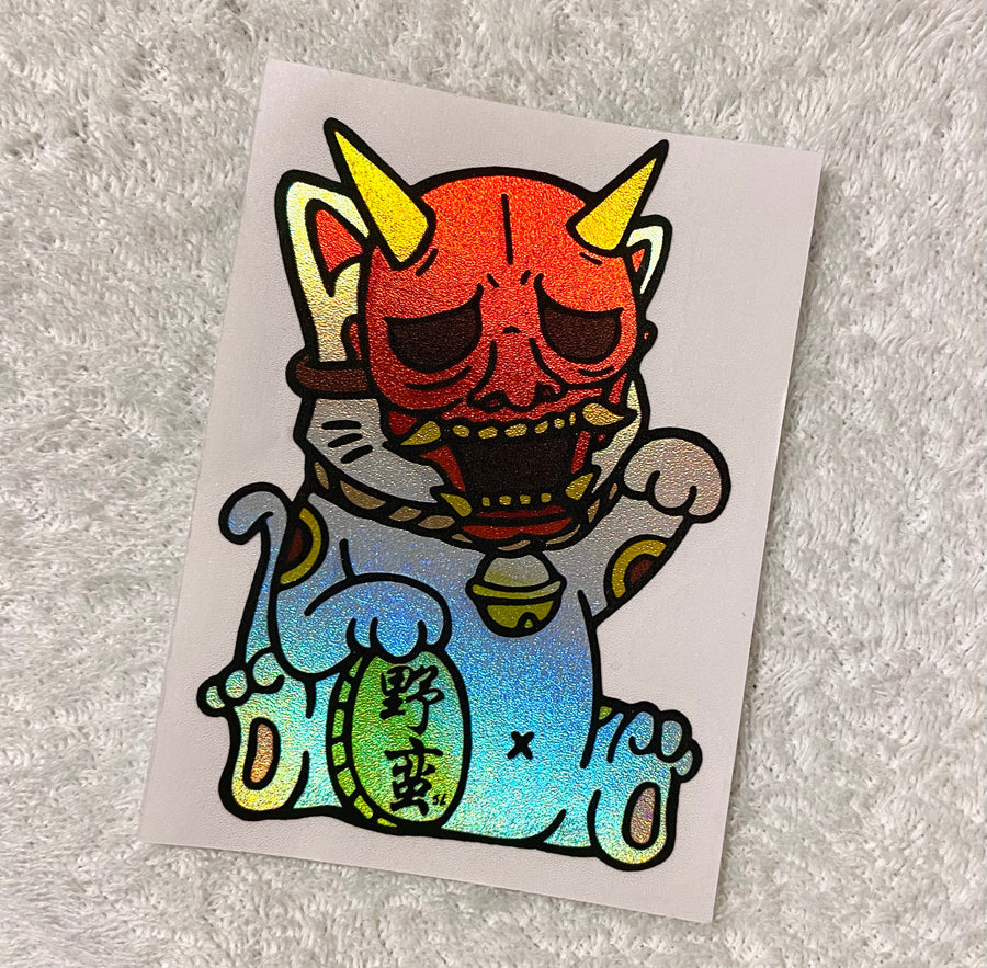 Oni Neko *Oil slick holo AVAILABLE