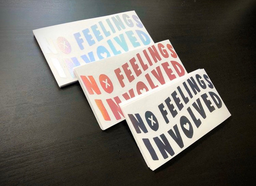 No Feels V2 Vinyl Cut (4 colors)